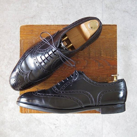 極上★エドワードグリーン 7.5E【旧工場製★マスターロイド/MALVERN/202ラスト】マルバーン/フルブローグ/黒/EDWARD GREEN★l421