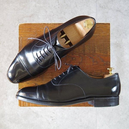 極上★エドワードグリーン 8E【貴重★旧工場製のチェルシー/筆記体ロゴ】88ラスト/ストレートチップ/カーフ/黒/EDWARD GREEN★l422