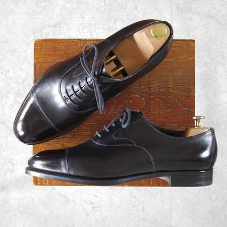 未使用★エドワードグリーン 8.5E【定価¥204,600-★チェルシー/CHELSEA/202ラスト】ストレートチップ/カーフ/黒/EDWARD GREEN★l439