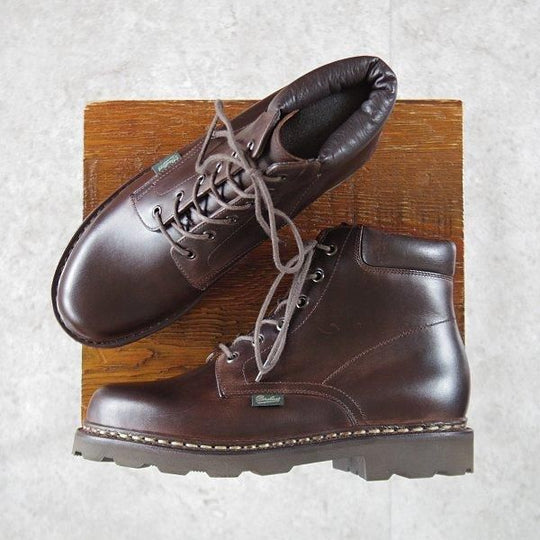 未使用★パラブーツ SIZE 5【定価¥96,800-★リゾルト林氏愛用素材/オイルドヌバック/BERGERAC】グリンゴ/濃茶/メンズ/Paraboot★l601