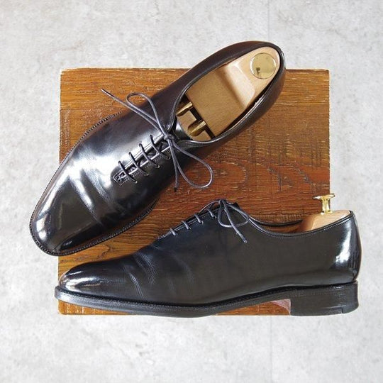 ★チャーチ 75F/UK7.5【旧チャーチ★ブックバインダーカーフ/NEW YORKER/73ラスト】ホールカット/3都市ロゴ/黒/メンズ/Church's★l608