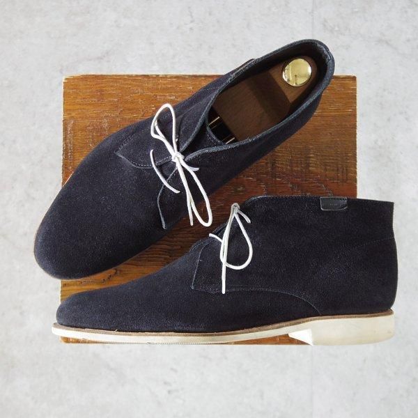 極上★パラブーツ SIZE 8.5【貴重★ISSEY MIYAKE別注/チャッカブーツ/LAVANDOU】スエード/黒/イッセイミヤケ/メンズ/Paraboot★l675