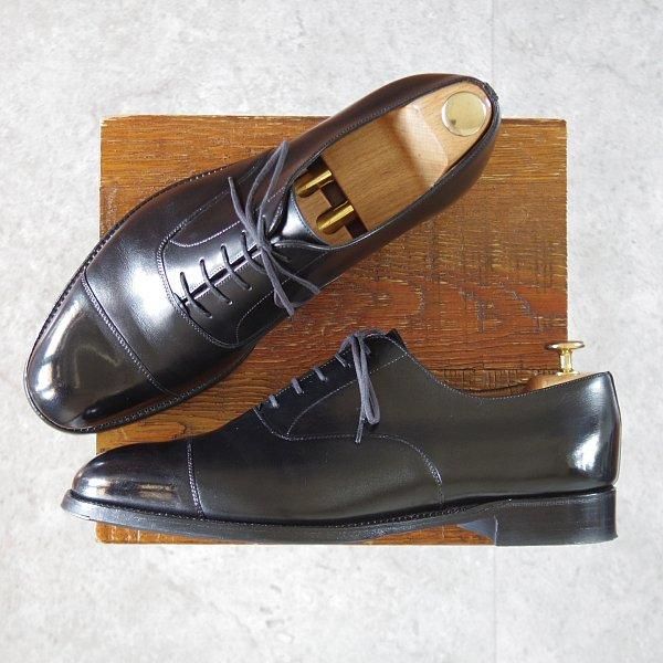 ★J.M.ウエストン 8.5E【現行定価¥165,000-★300/ストレートチップ】11ラスト/ボックスカーフ/黒/メンズ/Weston/ウェストン★l687