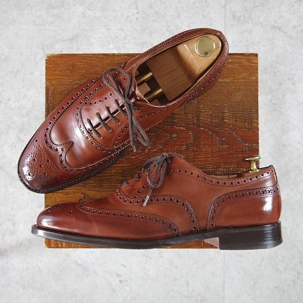 極上★チャーチ 70F/UK7【定価¥176,000-★チェットウィンド/CHETWYND】173ラスト/フルブローグ/カーフ/茶/メンズ/Church's★l700