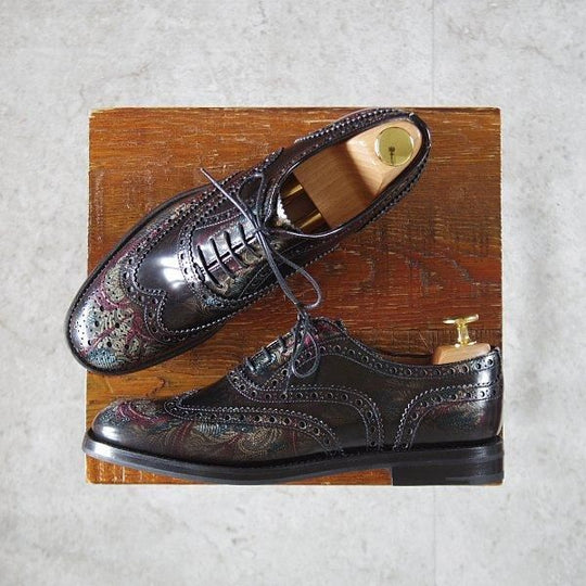 未使用★チャーチ(レディース) SIZE 35.5【モデル定価¥176,000-★フラワープリント仕様/BURWOOD WG】バーウッド/Church's★l711