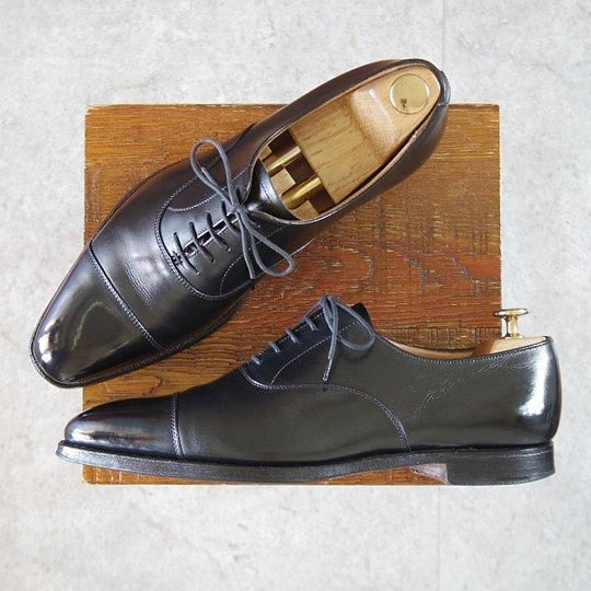 ★クロケット&ジョーンズ 7.5E【定価¥110,000-★ハラム/HALLAM/バーニーズNY別注】348ラスト/ストレートチップ/黒/Crockett&Jones★l733