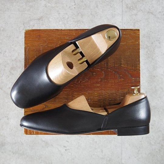 未使用★チャーチ 75F/UK7.5【貴重★ルームシューズ/56ラスト】AJAX03/スリッパー/スリッポン/カーフ/黒/メンズ/Church's★l742