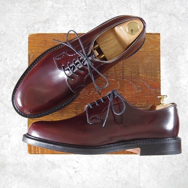未使用★チャーチ 75G/UK7.5【定価¥181,500-★シャノン/SHANNON】103ラスト/プレーントゥ/バーガンディー/赤茶/メンズ/Church's★l745