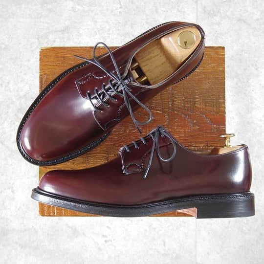 未使用★チャーチ 75G/UK7.5【定価¥181,500-★シャノン/SHANNON】103ラスト/プレーントゥ/バーガンディー/赤茶/メンズ/Church's★l745