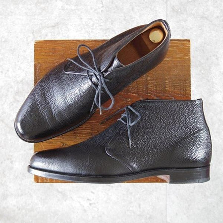 極上★エドワードグリーン 8F【極希少なチーニーOEM品★筆記体ロゴ(90's中盤〜00’s初期)/チャッカブーツ】SEAFORTH/黒/EDWARD GREEN★l860