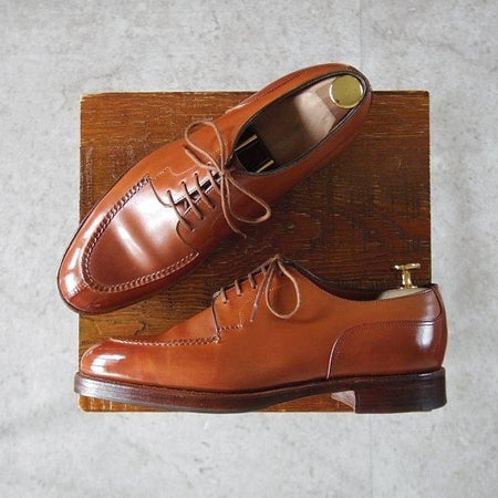 極上★エドワードグリーン 5E【現行定価¥273,900-★DOVER/ドーバー/32ラスト】Uチップ/カーフ/茶/チェスナット/EDWARD GREEN★l956