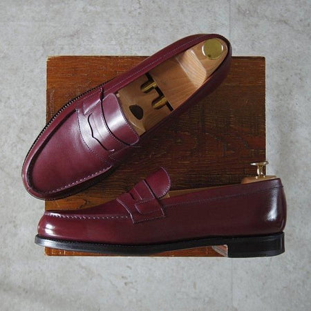 美品★J.M.ウエストン 8B【現行定価¥156,200-★180/コインローファー】41ラスト/ボックスカーフ/赤茶/メンズ/Weston/ウェストン★l978