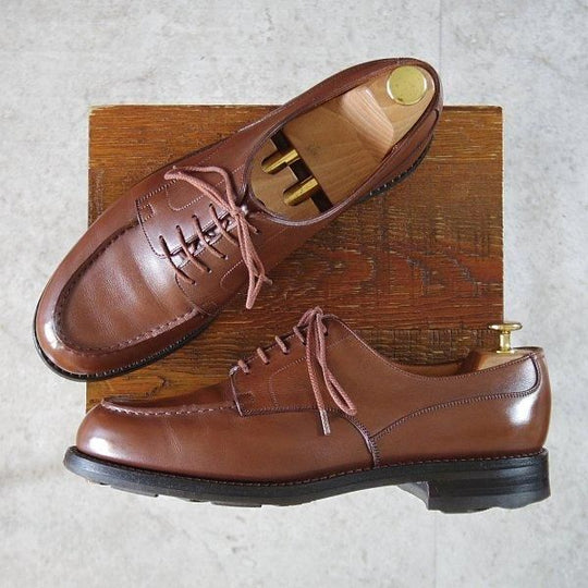 極上★J.M.ウエストン 8D【現行定価¥168,300-★ロシアンカーフ/ゴルフ/GOLF】641/31ラスト/Uチップ/茶/メンズ/Weston/ウェストン★m102
