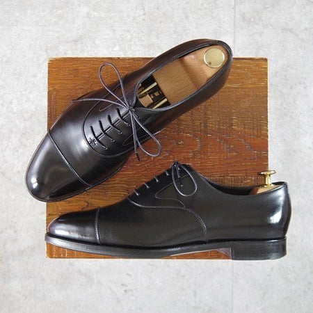 美品★エドワードグリーン 6.5E【現行定価¥217,800-★チェルシー/CHELSEA/202ラスト】ストレートチップ/カーフ/黒/EDWARD GREEN★m148