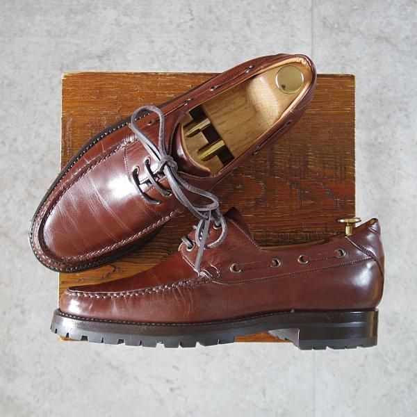 極上★(伊)エンツォ・ボナフェ SIZE 41【定価¥132,000-★Uチップ/モカシン/3663】40530ラスト/カーフ/ETRUSCO/濃茶/Enzo Bonafe★m323