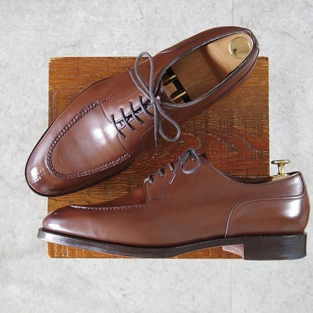 極美品★エドワードグリーン 9.5E【定価¥273,900-★DOVER/ドーバー/32ラスト】スキンステッチ/Uチップ/濃茶/EDWARD GREEN★m361