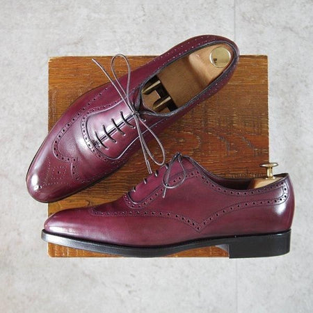 美品★エドワードグリーン 7.5D【120周年記念モデル★BRUMMELL/ブランメル】82ラスト/イミテーションブローグ/赤茶/EDWARD GREEN★m406