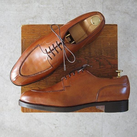 極上★エドワードグリーン 8D【現行定価¥308,000-★旧工場製のドーバー/筆記体ロゴ/DOVER】32ラスト/Uチップ/茶/EDWARD GREEN★m739