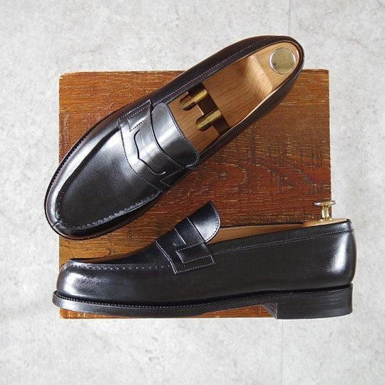 美品★J.M.ウエストン 7B【定価¥151,800-★180/コインローファー】41ラスト/ボックスカーフ/黒/Weston/ウェストン★m774