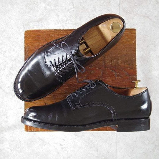 極美品★オールデン 8D【定価¥166,100-★ミリタリーラスト/53711】プレーントゥ/カーフ/黒/メンズ/ALDEN★m778