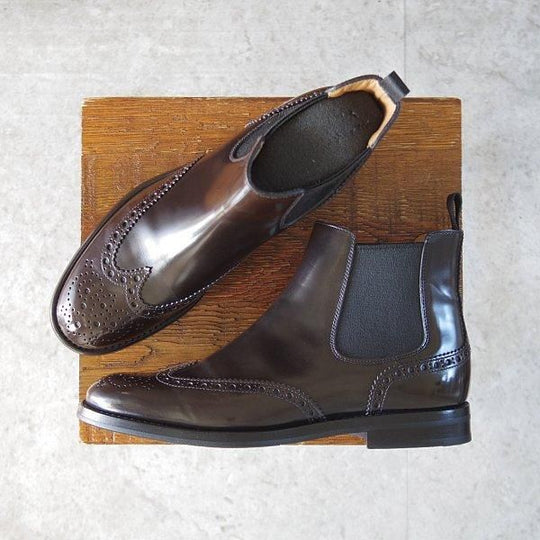 極美品★チャーチ(レディース) SIZE 36【定価¥176,000-★KETSBY WG/サイドゴアブーツ】ポリッシュドバインダーカーフ/濃茶/Church's★m803