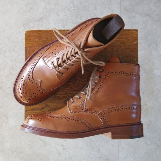 美品★トリッカーズ(レディース) SIZE 6【定価¥132,000-★MALTON/モールトン】L2508/カントリーブーツ/茶/Tricker's★m818