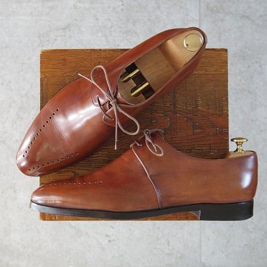 ★(仏)ベルルッティ SIZE 9.5【貴重★タトゥ・コレクション/茶系パティーヌ】ダービーシューズ/カーフ/メンズ/Berluti★m848
