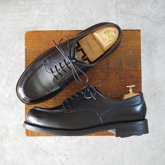★J.M.ウエストン 5.5C【現行定価¥168,300-★ロシアンカーフ/ゴルフ/GOLF】旧ロゴ/641/31ラスト/Uチップ/黒/Weston/ウェストン★m869