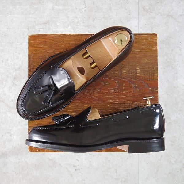 極美品★チャーチ 60F/UK6【現行5都市ロゴ★KEATS 2/タッセルローファー】93ラスト/キーツ/黒/メンズ/Church's★m883