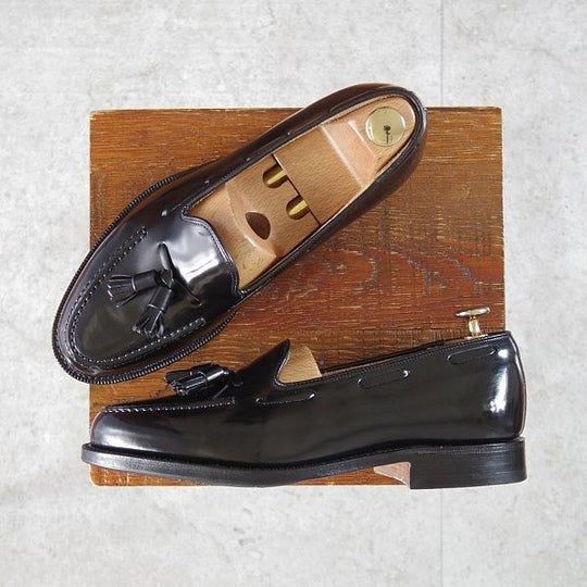 極美品★チャーチ 60F/UK6【現行5都市ロゴ★KEATS 2/タッセルローファー】93ラスト/キーツ/黒/メンズ/Church's★m883