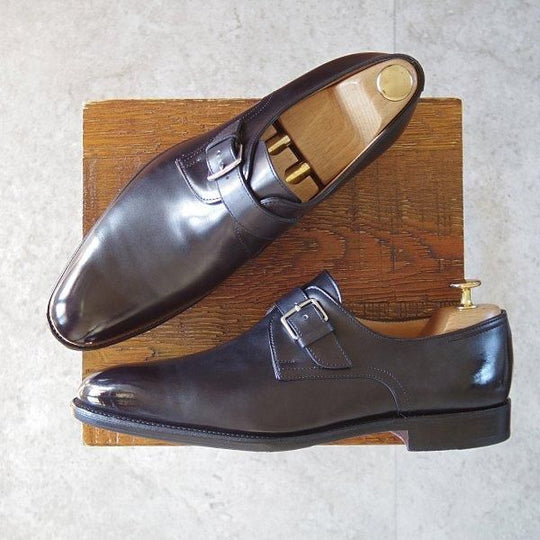極上★ジョンロブ SIZE 41/UK7程度【貴重★エルメス別注/HERMES/ミュージアムカーフ】H103ラスト/JARVIS/黒/メンズ/JOHN LOBB★m955
