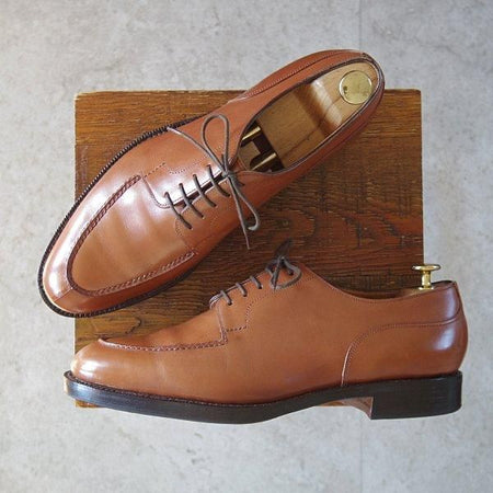 美品★エドワードグリーン 8E【旧工場製★DOVER/32ラスト/(英)ポールセン・スコーン別注】ドーバー/Uチップ/茶/EDWARD GREEN★m956