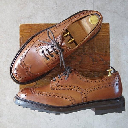 ほぼ試着程度★トリッカーズ SIZE 8.5【同系モデル定価¥132,000-★ジャーナルスタンダード別注/リッジウェイソール】茶/Tricker's★m964