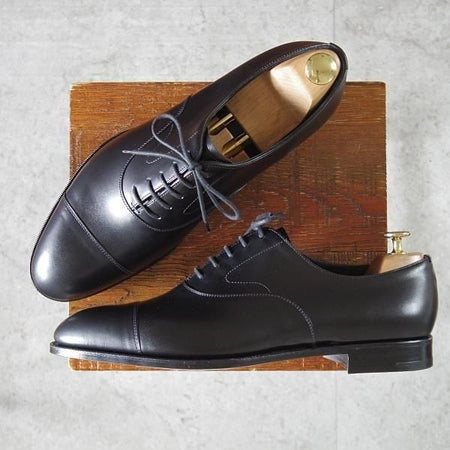 未使用★エドワードグリーン 9.5D【定価¥217,800-★チェルシー/CHELSEA/202ラスト】ストレートチップ/カーフ/黒/EDWARD GREEN★m990