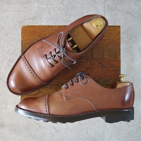 極美品★エドワードグリーン 8E【貴重★ヴェルトショーン製法/リッジウェイソール/FROSWICK】72ラスト/茶/メンズ/EDWARD GREEN★n020