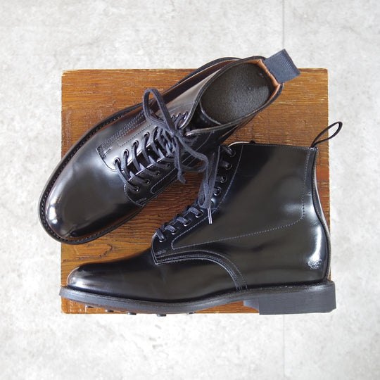 極美品★(英)サンダース(レディース) SIZE 4【定価¥68,200-★コマンドソール/ミリタリーコレクション/1615B】ブーツ/黒/SANDERS★n896
