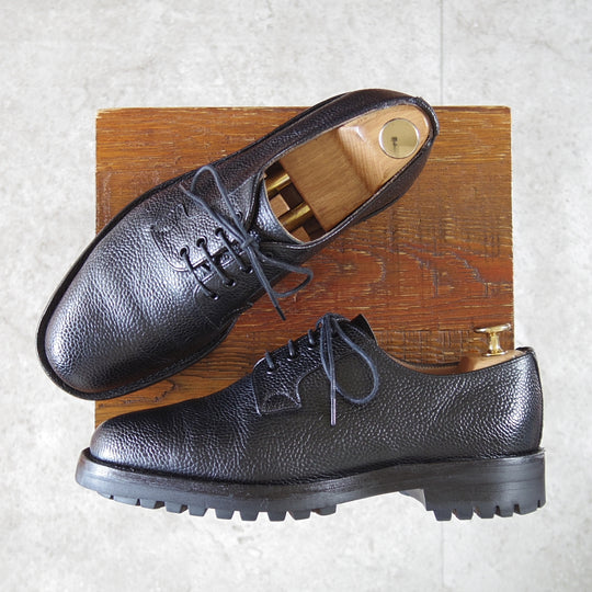 美品★(英)チーニー 6F【現行定価9万円以上★ヴェルトショーン製法/ツリー付/MALVERN C】コマンドソール/4436ラスト/黒/CHEANEY★n899