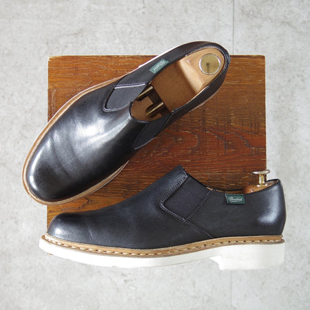 極上★パラブーツ SIZE 6【定価¥90,200-★PHOTON/フォトン/サイドゴアシューズ】District/ユナイテッドアローズ別注/黒/Paraboot★n934