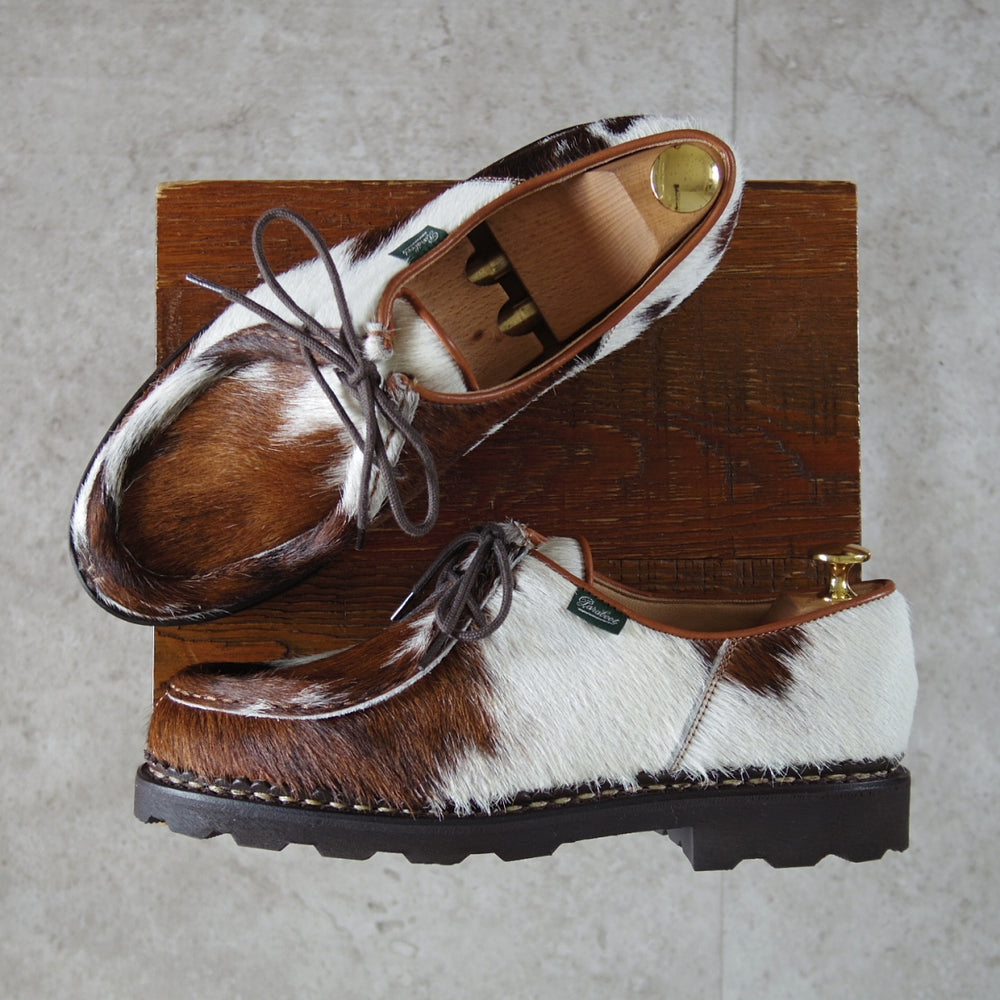 未使用★パラブーツ SIZE 40【定価¥96,800-★ハラコ仕様/MICHAEL/ミカエル】チロリアンシューズ/POILS VACHE/Paraboot★n945