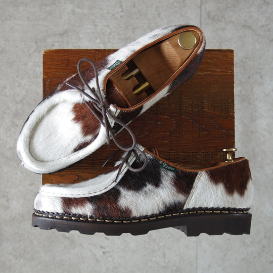 未使用★パラブーツ SIZE 42【定価¥96,800-★ハラコ仕様/MICHAEL/ミカエル】チロリアンシューズ/POILS VACHE/Paraboot★n947