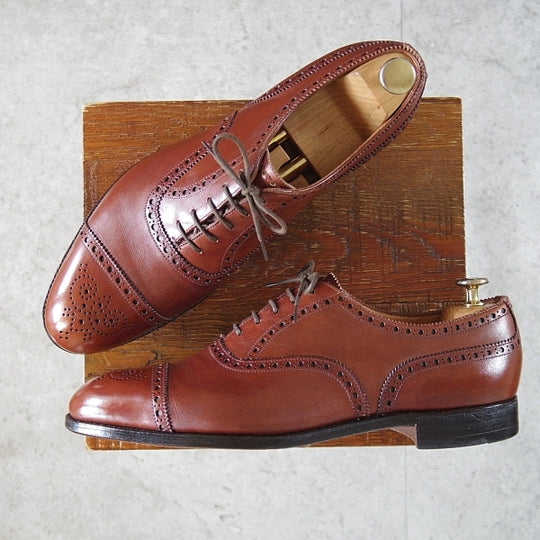 極上★エドワードグリーン 9.5D【現行定価¥253,000-★旧工場製のカドガン/COLE HAAN別注/CADOGAN】202ラスト/茶/EDWARD GREEN★n497