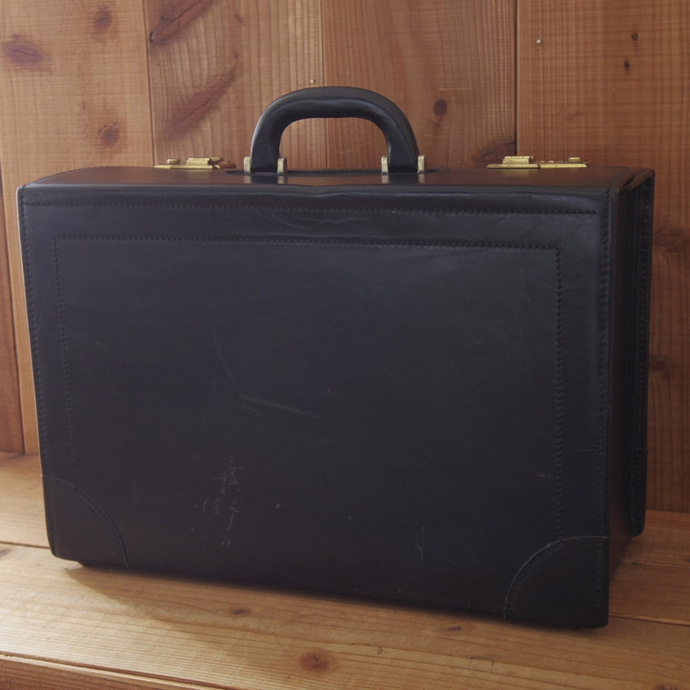 ★(英)ニュー&リングウッド【貴重★レザー/パイロットケース】メンズ/ビジネス/バッグ/鞄/革/NEW&LINGWOOD★N5974