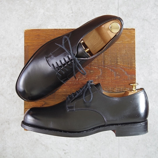 極美品★トリッカーズ SIZE 7.5【定価¥132,000-★プレーントゥ/8111】ポストマンシューズ/カーフ/黒/メンズ/Tricker's★n505