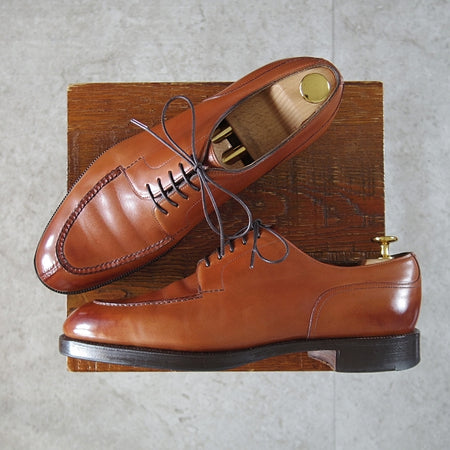 極上★エドワードグリーン 7E【現MTO価格40万円程度★DOVER/ドーバー/202ラスト】スキンステッチ/Uチップ/カーフ/茶/EDWARD GREEN★n513