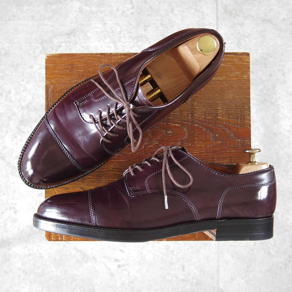 極美品★オールデン 8.5D【定価¥220,000-★コードバン/2160/アバディーンラスト】ストレートチップ/バーガンディー/赤茶/ALDEN★o038