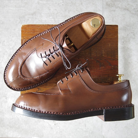 極上★J.M.ウエストン 9.5E【現行定価¥495,000-★ハントダービー/677/ロシアンカーフ】32ラスト/茶/ドゴール/Weston/ウェストン★n086