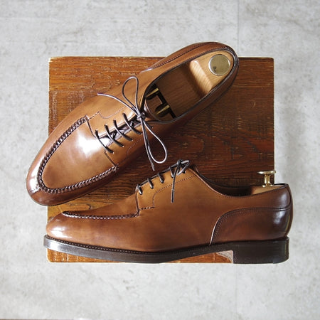 極上★エドワードグリーン 6.5E【現行定価¥294,800-★DOVER/ドーバー/32ラスト】スキンステッチ/Uチップ/濃茶/EDWARD GREEN★n087