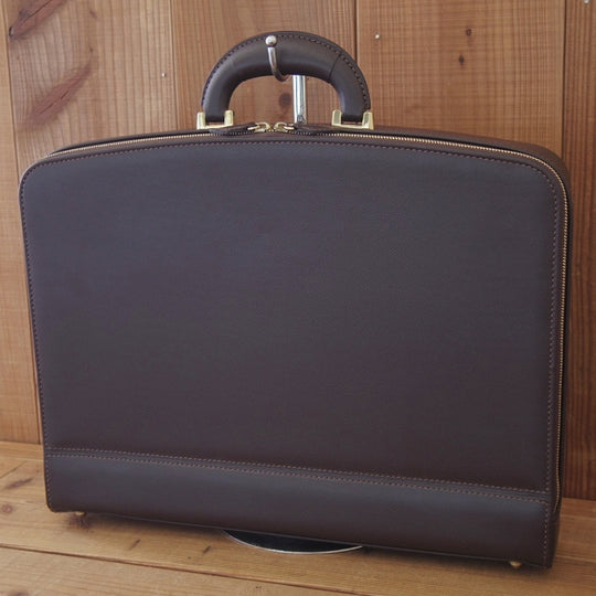美品★大峽製鞄【高額★ソフトアタッシュケース/U11SU1】レザー/ブリーフケース/メンズ/ビジネス/バッグ/濃茶/革/鞄/オオバセイホウ★N5961