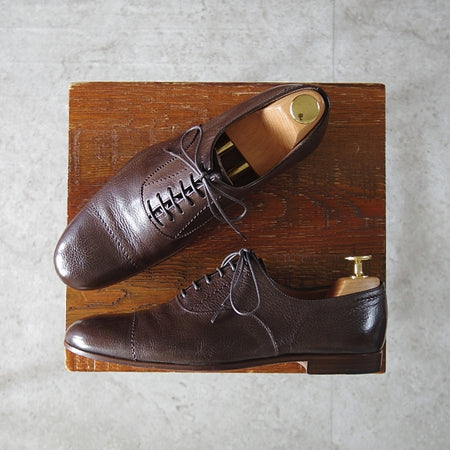 極美品★(伊製)マーガレットハウエル(レディース) SIZE 36【モデル定価¥85,800-★プレミアムライン/濃茶】MARGARET HOWELL★n161