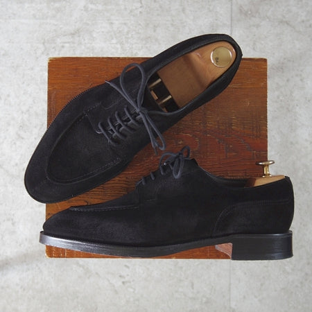 極美品★エドワードグリーン 7E【定価¥308,000-★DOVER/ドーバー/202ラスト】スキンステッチ/Uチップ/スエード/黒/EDWARD GREEN★n162